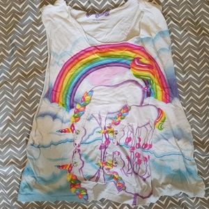 UO Lisa Frank Unicorn Boyfriend Tank